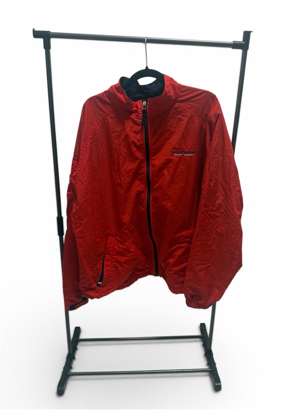 Polo Ralph Lauren (Polo Sports)Men's Bright Red Full-Zip Windbreaker